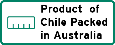 Product of Chile - Packed in Australia