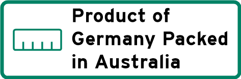 Product of Germany - Packed in Australia