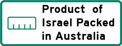 Product of Israel - Packed in Australia