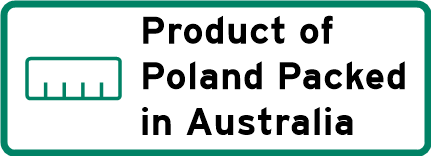 Product of Poland - Packed in Australia