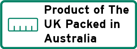 Product of UK - Packed in Australia