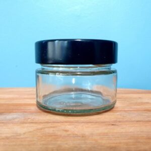 Round Jar with Black Lid 106ml