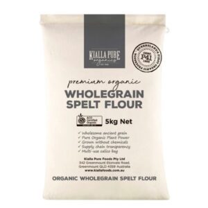 Organic Wholemeal Spelt Flour 5kg Calico Bag