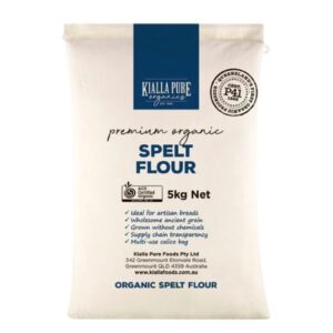 Organic White Spelt Flour 5kg Calico Bag