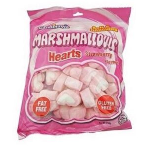 Strawberry Marshmallow Hearts 250g SHORT DATE